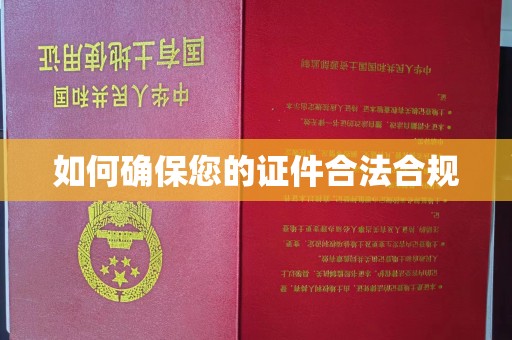 安多如何确保您的证件合法合规